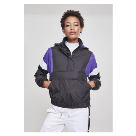 Women's 3-Tone Padded Tug Jacket Black/Ultraviolet/White