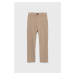 Detské nohavice Abercrombie & Fitch béžová farba, jednofarebné