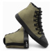 Ombre Men's shoes sneakers in combined materials - olive