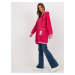 Fuchsiová oversize mikina s vreckami RV-BL-8149.91P-fuchsia