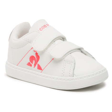 Le Coq Sportif Sneakersy Courtclassic Inf Girl Fluo 2310275 Biela