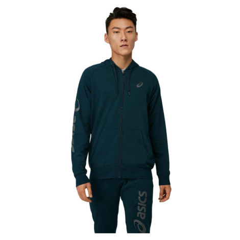 Asics Big Fz Hoodie Pánske - Mikiny a mikiny s kapucou Asics - Modrá - 2031A983-404-L - Size: