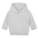 Babybugz Detská mikina cez hlavu s kapucňou BZ63 Heather Grey