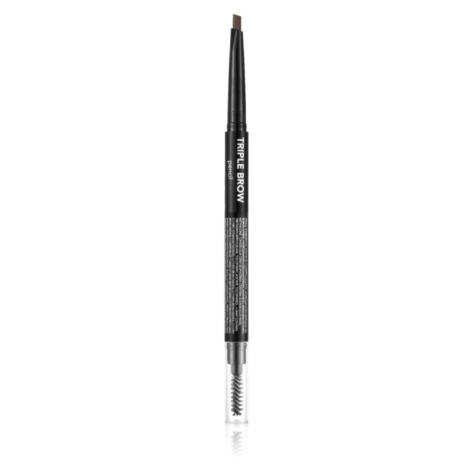 flormar Triple Brow Pencil ceruzka na obočie 3v1 odtieň 002 Auburn 0.75 g