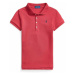 Detské polo tričko Polo Ralph Lauren červená farba, jednofarebný