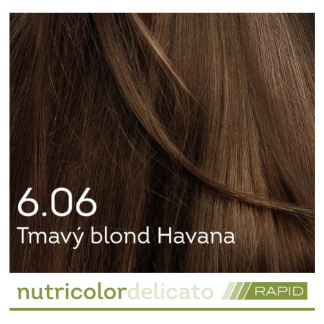 BIOKAP Nutricolor Delicato RAPID Farba na vlasy Tmavý blond Havana 6.06 - BIOKAP