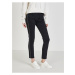 Black Womens Shortened Straight Fit Jeans Replay - Women