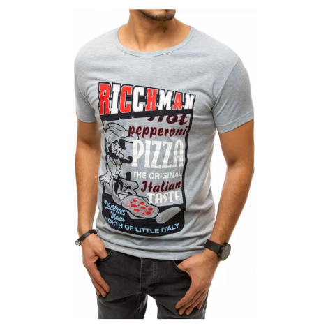 Grey men's T-shirt RX4373 with print DStreet