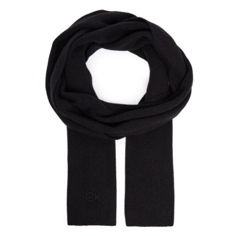 Calvin Klein Šál Embroidery Fine K60K612601 Čierna
