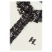 Tričko Karl Lagerfeld Long Sleeve Boucle Polo Biela
