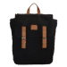 Beagles Čierny huňatý vintage batoh „Bear“ 12L