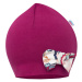 Dojčenská čiapočka s šatkou na krk New Baby Missy fialová, veľ:92 , 20C44134