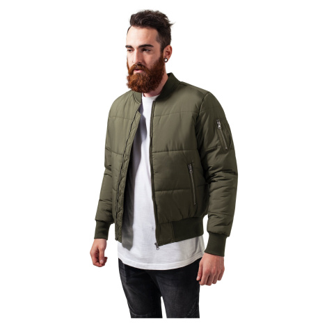 Basic Quilt Bomber Jacket Olive Urban Classics