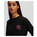 Mikina Karl Lagerfeld Ikonik 2.0 Jelly Sweatshirt Black