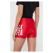 Tréningové šortky LaBellaMafia Hardcore Ladies červená farba, s potlačou, vysoký pás