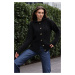 Bigdart 15856 Braided Cardigan - Black