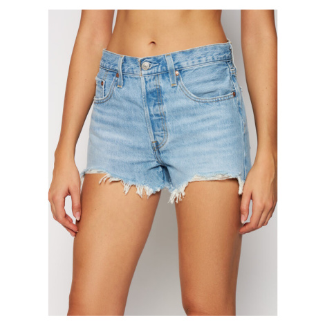 Levi's® Džínsové šortky 501 High-Waisted 56327-0086 Modrá Regular Fit Levi´s