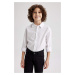 DEFACTO Boy Regular Fit Polo Neck Oxford Long Sleeve Shirt