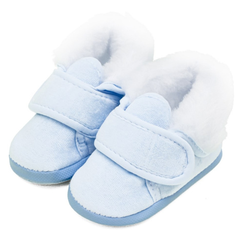 Dojčenské zimné capačky New Baby modré 6-12 m, veľ:6-12 m, 20C49984