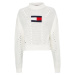 Tommy Jeans Sveter - TJW OVRSZD FLAG STITCH SWEATER biely