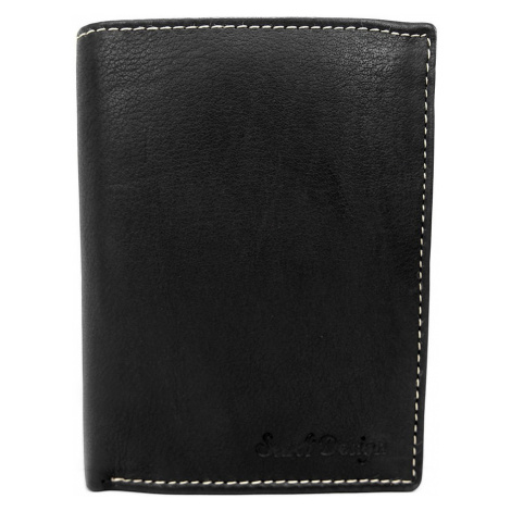 Pánska kožená peňaženka SendiDesign Deren - čierna Sendi Design