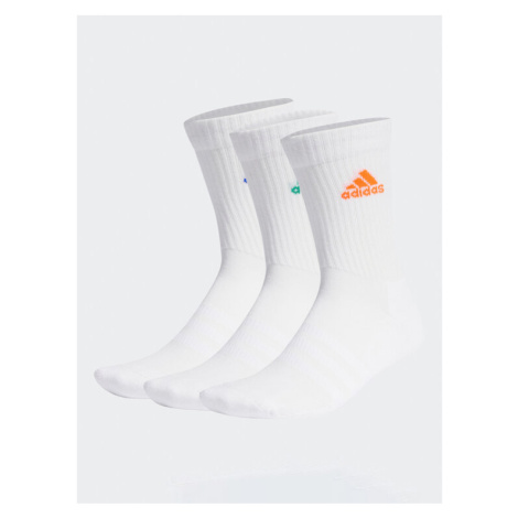 Adidas Ponožky Vysoké Unisex Cushioned Crew Socks 3 Pairs IC1314 Biela