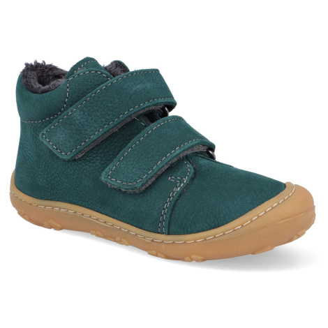 Barefoot detské zimné topánky Ricosta - Pepino Crusty M tyrkysové