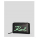 Peňaženka Karl Lagerfeld K/Signature Cont Zip Wallet Čierna