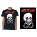 Motley Crue tričko Skull Cuffs 2 Čierna