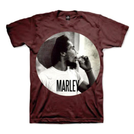 Bob Marley tričko Smokin Circle Hnedá