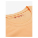 Oranžové dámske tričko z organickej bavlny ALPINE PRO TERMESÁ