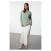 Trendyol Mint Towel Textured Knitwear Cardigan