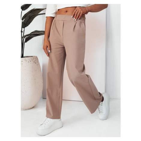 Women's wide trousers RITES, beige Dstreet