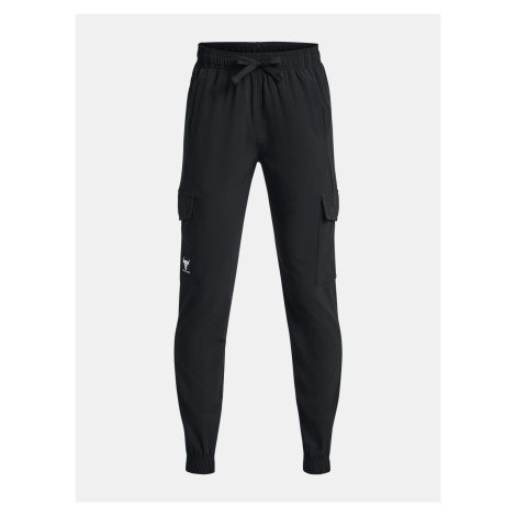 Športové nohavice Under Armour Pjt Rk Pennant Wvn Cargo Pnt-BLK