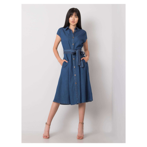 Dress-RO-SK-2254.11P-dark blue Rue Paris