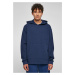 Oversized Waffle Hoody Dark Blue