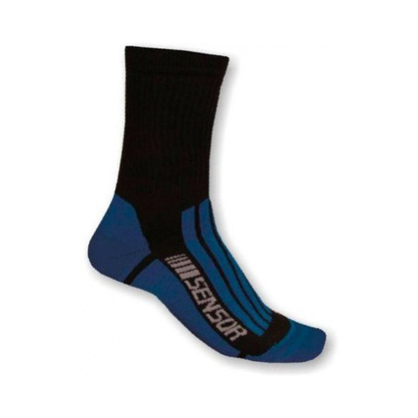 Ponožky Sensor Treking Evolution čierna modrá 1065672