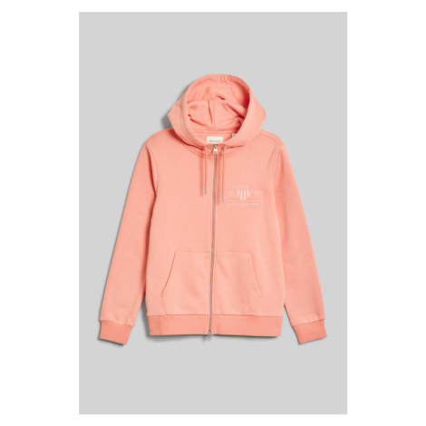 MIKINA GANT REG TONAL SHIELD ZIP HOODIE ružová