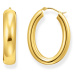 Thomas Sabo CR739-413-39 Bold - Gold-plated Chunky Hoop Earrings 34,2 mm