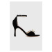 Semišové sandále Custommade Ashley Pearl Bow čierna farba, 999621046