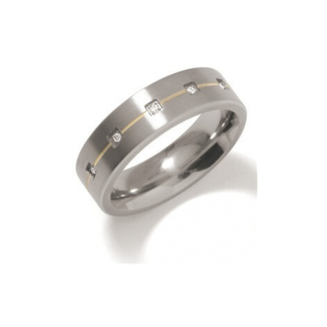 Boccia Titanium Snubný titánový prsteň s diamantmi 0101-19 62 mm