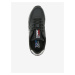 Čierne dámske kožené topánky Tommy Jeans Leather Runner