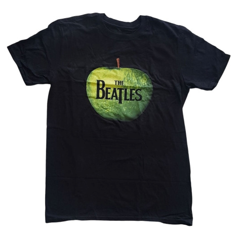 The Beatles Tričko Apple Logo Unisex Black