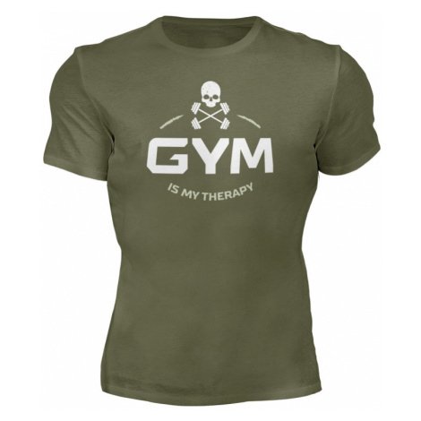 MOTIVATED - Pánske tričko na cvičenie GYM (zelená) 343 - MOTIVATED