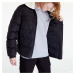 Bunda Urban Classics Sherpa Collar Padded Shirt Jacket Black