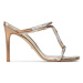 Stuart Weitzman Šľapky Woven Knot 100 Sanda SA620 Zlatá