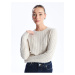 LC Waikiki Crew Neck Self-Patterned Long Sleeve Women's Knitwear Sweater