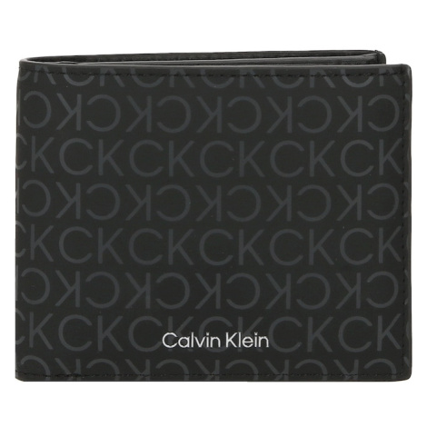 Calvin Klein Peňaženka  tmavosivá / čierna