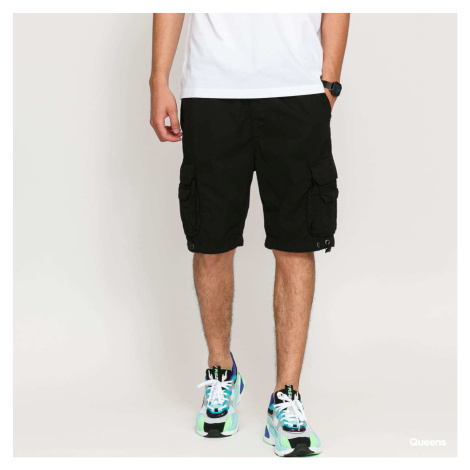 Šortky Urban Classics Double Pocket Cargo Short Black