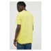 Bavlnené tričko Levi's žltá farba, vzorované